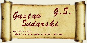 Gustav Sudarski vizit kartica